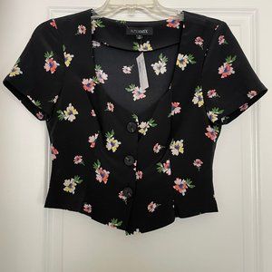 Intermix Carolyn Cap Sleeve Top